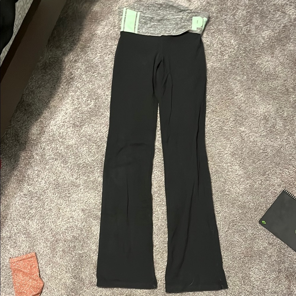 PINK Victoria's Secret Black Boot Cut Pants
